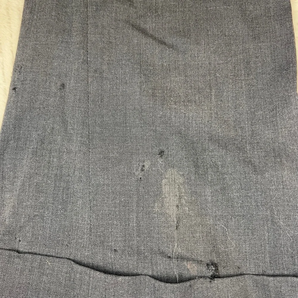 Prada Womens Trousers Cuffed Straight Leg Dark Grey Size 38